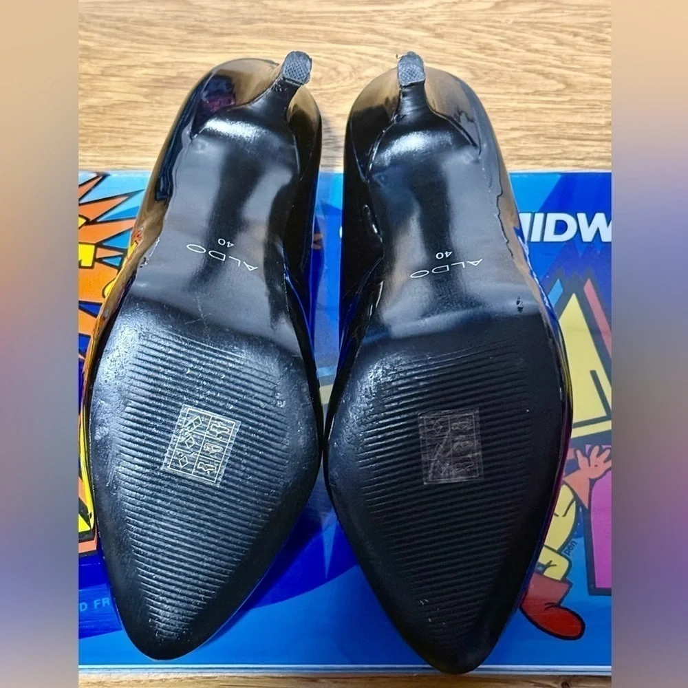 Black Aldo Heels Size 9 US - Picture 4 of 5